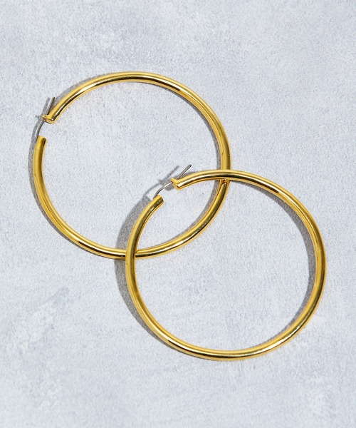 JANESMITH(ジェーンスミス)の「JANESMITH ジェーンスミス / BIG ROUND HOOP EARRING ビッグラウンドフープピアス / 23WAC-#121L(ピアス(両耳用)・レディース・シルバー/ゴールド・FREE)」の13枚目の写真