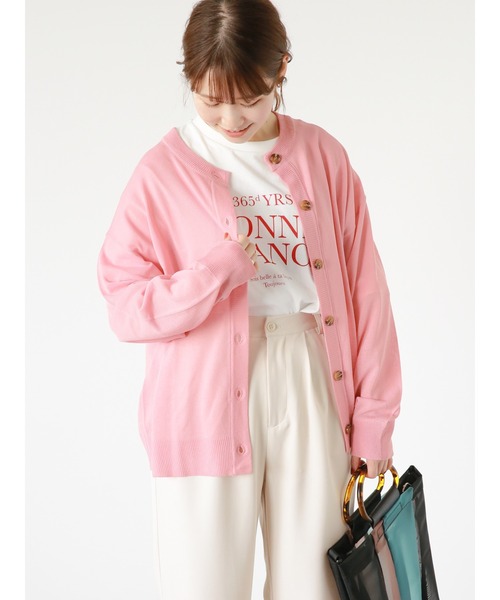 ehka sopo（エヘカソポ）の「シアーカーディガン（カーディガン/ボレロ・レディース・グレー/ブラック/ピンク/キナリ・F）」の10枚目の写真