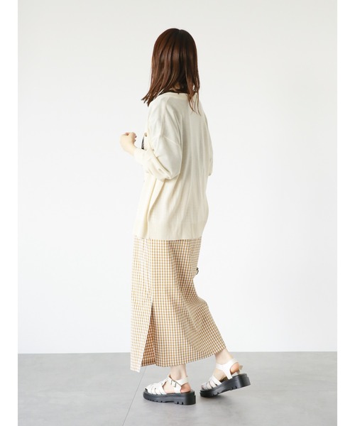 ehka sopo（エヘカソポ）の「シアーカーディガン（カーディガン/ボレロ・レディース・グレー/ブラック/ピンク/キナリ・F）」の15枚目の写真