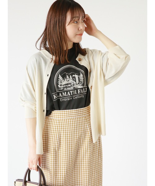 ehka sopo（エヘカソポ）の「シアーカーディガン（カーディガン/ボレロ・レディース・グレー/ブラック/ピンク/キナリ・F）」の16枚目の写真