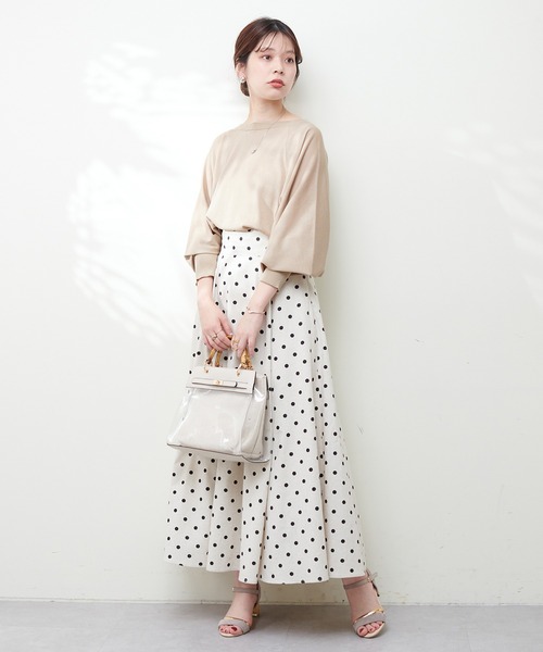 natural couture(ナチュラルクチュール)の「UVカットショートニットボレロ(カーディガン/ボレロ・レディース・オフホワイト/サックスブルー/ブラック/ベージュ・FREE)」の14枚目の写真