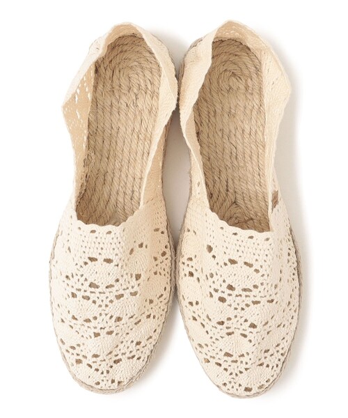SHIPS（シップス）の「La Maison De L’Espadrille: レース エスパドリーユ（スリッポン・レディース・ナチュラル・38/36/37）」の2枚目の写真