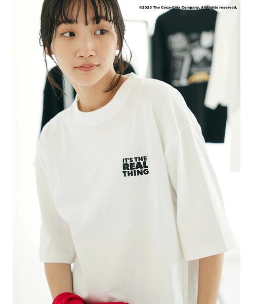 Coca Cola（コカコーラ）の「Coca-Cola「R」 ワールドツアーTEE（Tシャツ/カットソー・レディース・ブラック/ホワイト・M/L/XL）」の6枚目の写真