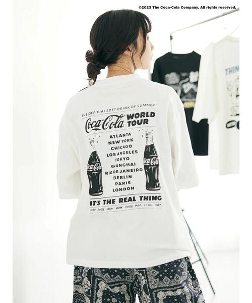 Coca Cola（コカコーラ）の「Coca-Cola「R」 ワールドツアーTEE（Tシャツ/カットソー・レディース・ブラック/ホワイト・M/L/XL）」の14枚目の写真