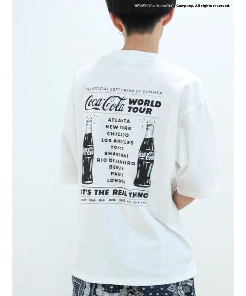 Coca Cola（コカコーラ）の「Coca-Cola「R」 ワールドツアーTEE（Tシャツ/カットソー・レディース・ブラック/ホワイト・M/L/XL）」の3枚目の写真