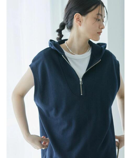 AMERICAN HOLIC(アメリカンホリック)の「ノースリーブカットプルオーバー(Tシャツ/カットソー・レディース・その他7/グレイッシュベージュ/オフホワイト/ブラック・L/M)」の11枚目の写真