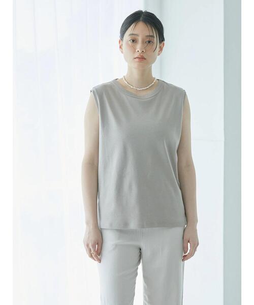 AMERICAN HOLIC(アメリカンホリック)の「ノースリーブカットプルオーバー(Tシャツ/カットソー・レディース・その他7/グレイッシュベージュ/オフホワイト/ブラック・L/M)」の13枚目の写真