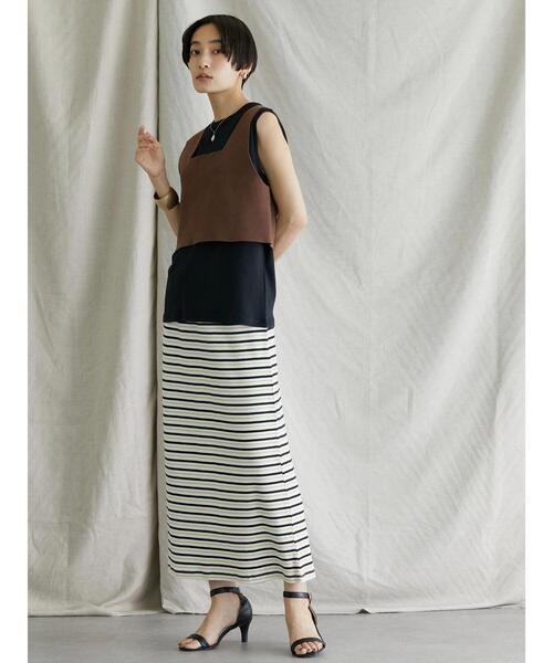 AMERICAN HOLIC(アメリカンホリック)の「ノースリーブカットプルオーバー(Tシャツ/カットソー・レディース・その他7/グレイッシュベージュ/オフホワイト/ブラック・L/M)」の22枚目の写真