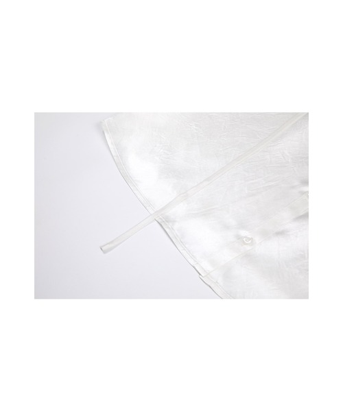 EKCOOKIES（イーケークッキーズ）の「【 EKCOOKIES 】フロントボタン光沢ビスチェ風キャミソール（キャミソール・レディース・ホワイト/ブラック・S/M）」の3枚目の写真