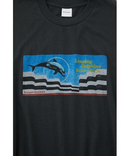 MOUSSY(マウジー)の「LEAPING DOLPHINS NS Tシャツ(タンクトップ・レディース・オフホワイト/ライトブラック・FREE)」の12枚目の写真