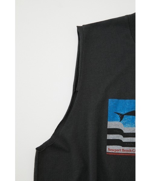 MOUSSY(マウジー)の「LEAPING DOLPHINS NS Tシャツ(タンクトップ・レディース・オフホワイト/ライトブラック・FREE)」の13枚目の写真
