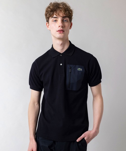 LACOSTE　ラコステ　半袖　ポロシャツ　ネイビー　メンズ　L 新品】LACOSTE ラコステ ポロシャツ L1212 ロゴ 半袖 ネイビー