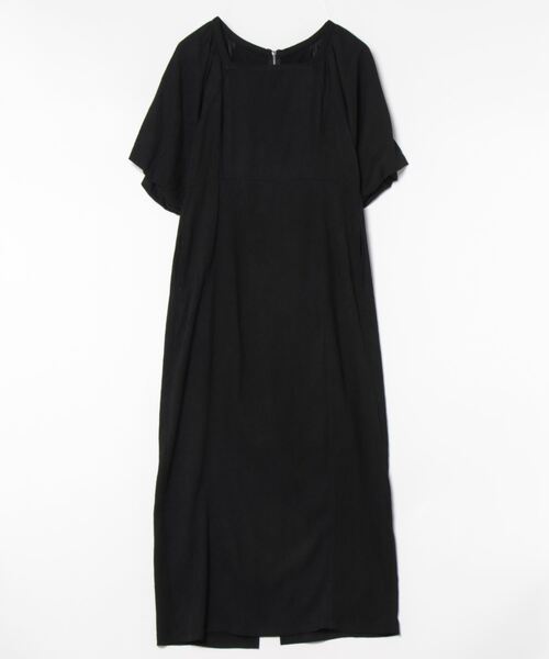 ジャガードバルーン袖バックＺＩＰワンピース