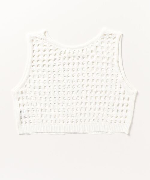 WEGO（ウィゴー）の「WEGO/メッシュニットタンク（ベスト・レディース・ブラウン/ホワイト・FREE）」の22枚目の写真