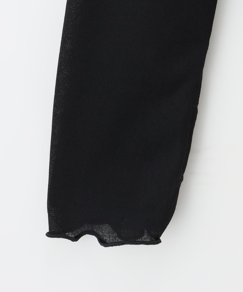 Honeys（ハニーズ）の「サムホール付シアートップス（Tシャツ/カットソー・レディース・アイボリー/ライトグレー/ブラウン/ブルー系その他/ブラック・L/S/M/LL）」の21枚目の写真