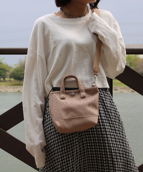 Hawk Company（ホークカンパニー）の「【Hawk Company】ミニトートショルダーバッグ 4072※（ショルダーバッグ・レディース・ブラック/グリーン/ベージュ・FREE）」の7枚目の写真