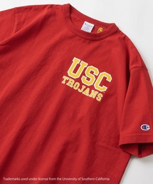 【Champion/チャンピオン】USC ワンポイント刺繍 ヘビーウェイト カレッジロゴプリントショートスリーブTシャツ/半袖Tシャツ/USAコットン/MADE IN USA/T-1011