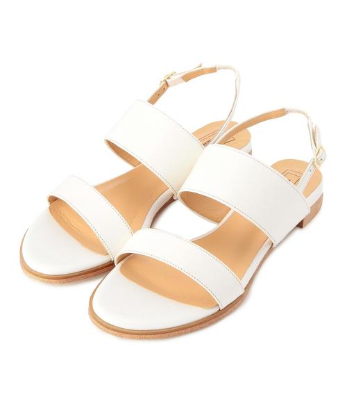 ODETTE E ODILE（オデットエオディール）の「OHL 2BLT SD10（サンダル・レディース・ホワイト/シルバー/その他1・36/37/35）」の2枚目の写真