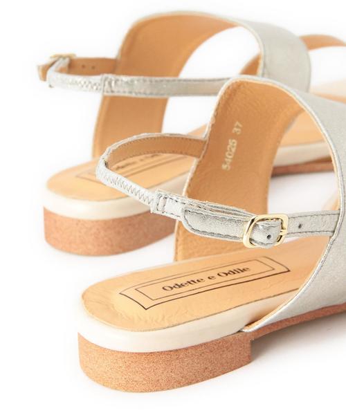 ODETTE E ODILE（オデットエオディール）の「OHL 2BLT SD10（サンダル・レディース・ホワイト/シルバー/その他1・36/37/35）」の10枚目の写真