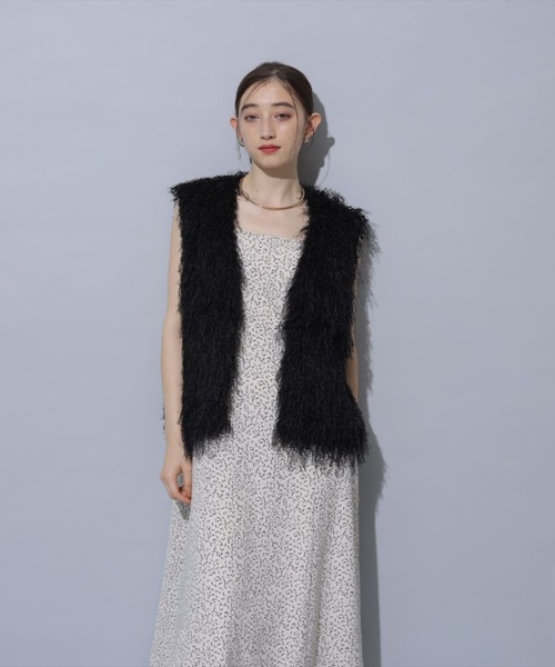 andrea&co. ブラックチュールベスト　ワンピース　２点セット　ブラック andrea&co. ブラックチュールベスト ワンピース 2点セット