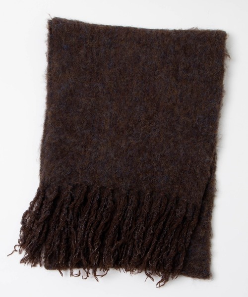 WEGO（ウィゴー）の「WEGO/ブークレニットロングマフラー（マフラー・レディース・アイボリー/オレンジ/ライトグレー/ブラウン/グリーン・FREE）」の8枚目の写真