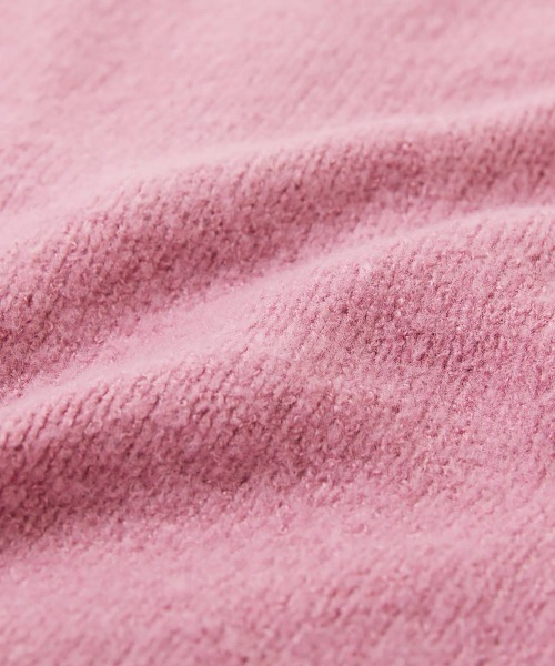 devirock(デビロック)の「ハーフジップ やわらかニットプルオーバー(ニット/セーター・キッズ・マスタード/ピンク系7/グレー・S/L/M)」の12枚目の写真