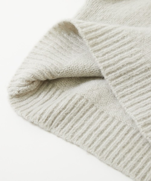 devirock(デビロック)の「ハーフジップ やわらかニットプルオーバー(ニット/セーター・キッズ・マスタード/ピンク系7/グレー・S/L/M)」の4枚目の写真