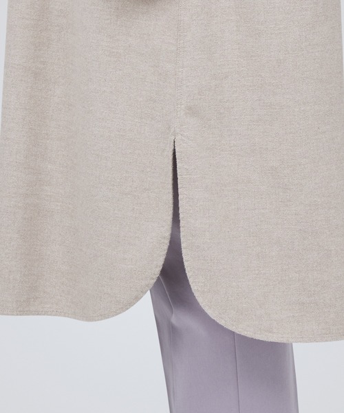 無印良品(ムジルシリョウヒン)の「両面起毛フランネルスタンドカラーシャツワンピース(ワンピース・レディース・グレー系7/ダークグリーン/ベージュ/ネイビー系5・M/XS/L/XXL/S/XL)」の17枚目の写真