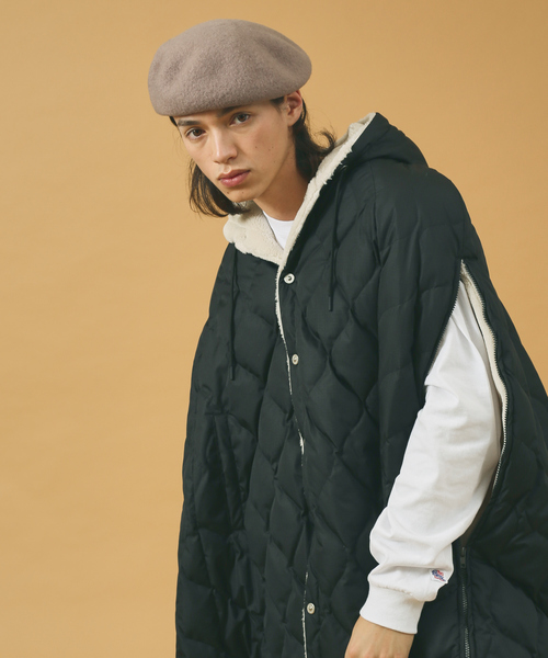 Ruben（ルーベン）の「【RUBEN/ルーベン】ウールバスクベレー/ユニセックス/ RUS-8206（ハンチング/ベレー帽・メンズ・ベージュ/グレー/ダークグリーン/モカ/ブラック・フリー）」の5枚目の写真