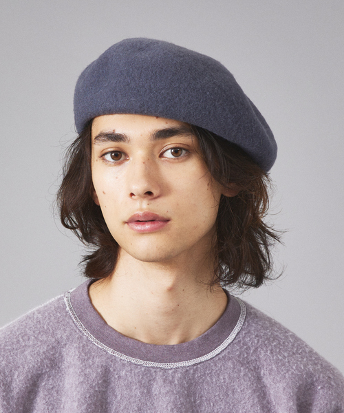 Ruben（ルーベン）の「【RUBEN/ルーベン】ウールバスクベレー/ユニセックス/ RUS-8206（ハンチング/ベレー帽・メンズ・ベージュ/グレー/ダークグリーン/モカ/ブラック・フリー）」の3枚目の写真