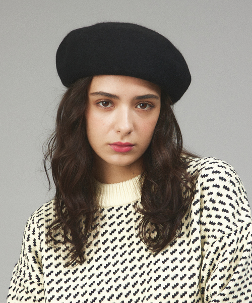 Ruben（ルーベン）の「【RUBEN/ルーベン】ウールバスクベレー/ユニセックス/ RUS-8206（ハンチング/ベレー帽・メンズ・ベージュ/グレー/ダークグリーン/モカ/ブラック・フリー）」の2枚目の写真