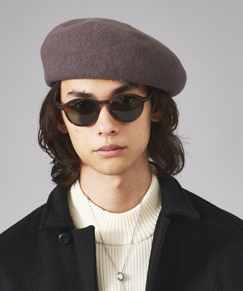 Ruben（ルーベン）の「【RUBEN/ルーベン】ウールバスクベレー/ユニセックス/ RUS-8206（ハンチング/ベレー帽・メンズ・ベージュ/グレー/ダークグリーン/モカ/ブラック・フリー）」の4枚目の写真