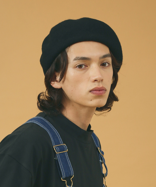 Ruben（ルーベン）の「【RUBEN/ルーベン】ウールバスクベレー/ユニセックス/ RUS-8206（ハンチング/ベレー帽・メンズ・ベージュ/グレー/ダークグリーン/モカ/ブラック・フリー）」の6枚目の写真