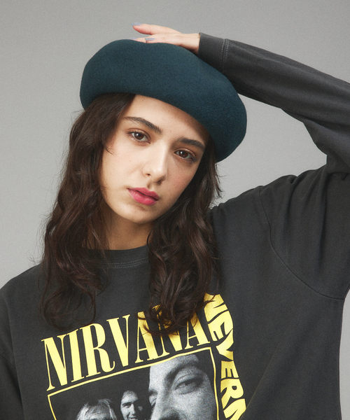 Ruben（ルーベン）の「【RUBEN/ルーベン】ウールバスクベレー/ユニセックス/ RUS-8206（ハンチング/ベレー帽・メンズ・ベージュ/グレー/ダークグリーン/モカ/ブラック・フリー）」の15枚目の写真