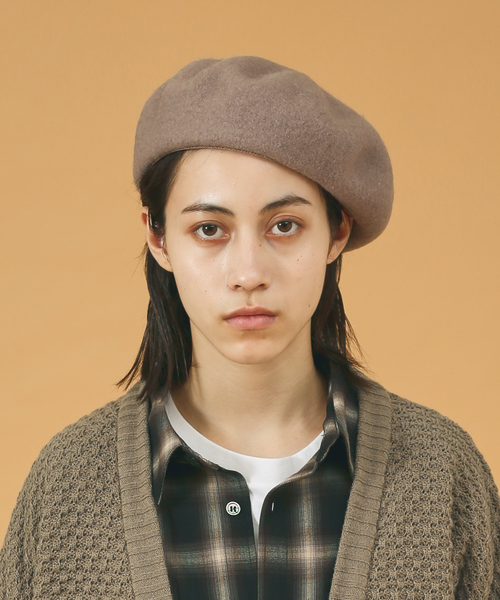 Ruben（ルーベン）の「【RUBEN/ルーベン】ウールバスクベレー/ユニセックス/ RUS-8206（ハンチング/ベレー帽・メンズ・ベージュ/グレー/ダークグリーン/モカ/ブラック・フリー）」の19枚目の写真