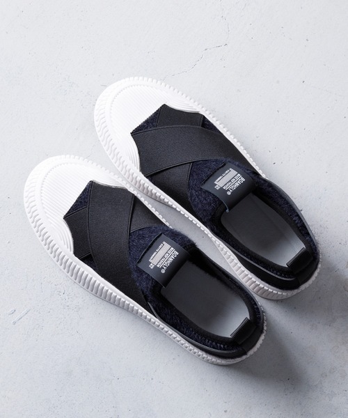 Noubel Voug Relax（ヌーベルヴォーグリラックス）の「モコモコ仕様 厚底 クロスデザイン スニーカー（スニーカー・レディース・ブラック/ベージュ・22.5/23/23.5/24/24.5/25）」の18枚目の写真