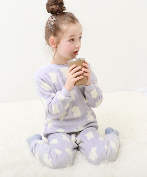 devirock（デビロック）の「ガールズ もこもこフリース パジャマ（ルームウェア/パジャマ・キッズ・その他3/その他4/その他5/その他1/その他2/ホワイト系その他3/ブルー系その他/パープル系その他/ピンク系その他/ホワイト系その他2/ホワイト系その他・150cm/110cm/130cm/160cm/140cm/100cm/120cm）」の10枚目の写真