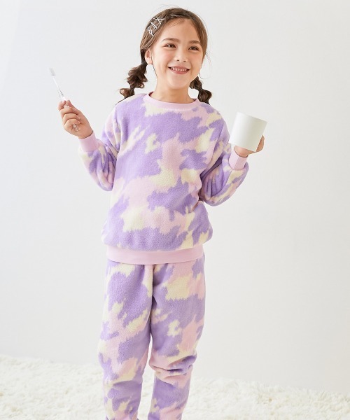devirock（デビロック）の「ガールズ もこもこフリース パジャマ（ルームウェア/パジャマ・キッズ・その他3/その他4/その他5/その他1/その他2/ホワイト系その他3/ブルー系その他/パープル系その他/ピンク系その他/ホワイト系その他2/ホワイト系その他・150cm/110cm/130cm/160cm/140cm/100cm/120cm）」の6枚目の写真