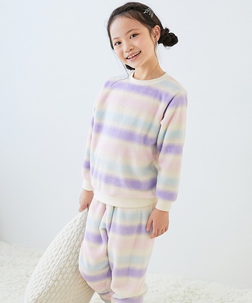 devirock（デビロック）の「ガールズ もこもこフリース パジャマ（ルームウェア/パジャマ・キッズ・その他3/その他4/その他5/その他1/その他2/ホワイト系その他3/ブルー系その他/パープル系その他/ピンク系その他/ホワイト系その他2/ホワイト系その他・150cm/110cm/130cm/160cm/140cm/100cm/120cm）」の4枚目の写真