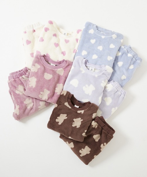 devirock（デビロック）の「ガールズ もこもこフリース パジャマ（ルームウェア/パジャマ・キッズ・その他3/その他4/その他5/その他1/その他2/ホワイト系その他3/ブルー系その他/パープル系その他/ピンク系その他/ホワイト系その他2/ホワイト系その他・150cm/110cm/130cm/160cm/140cm/100cm/120cm）」の14枚目の写真