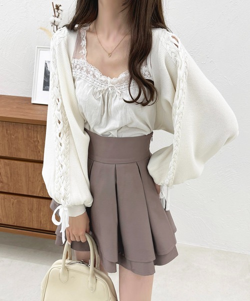 レースアップスリーブボレロ【ZOZOTOWN限定アイテム】（カーディガン