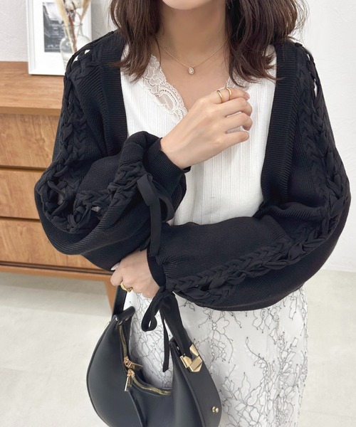 レースアップスリーブボレロ【ZOZOTOWN限定アイテム】（カーディガン