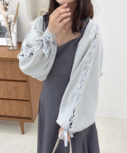 レースアップスリーブボレロ【ZOZOTOWN限定アイテム】（カーディガン