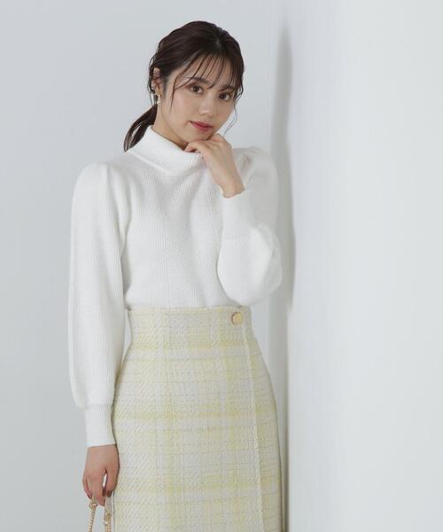 PROPORTION BODY DRESSING(プロポーションボディドレッシング)の「ボリュームスリーブラメニット / 1213270014(ニット/セーター・レディース・ピンク/ホワイト/グレー・SMALL/MEDIUM)」の12枚目の写真