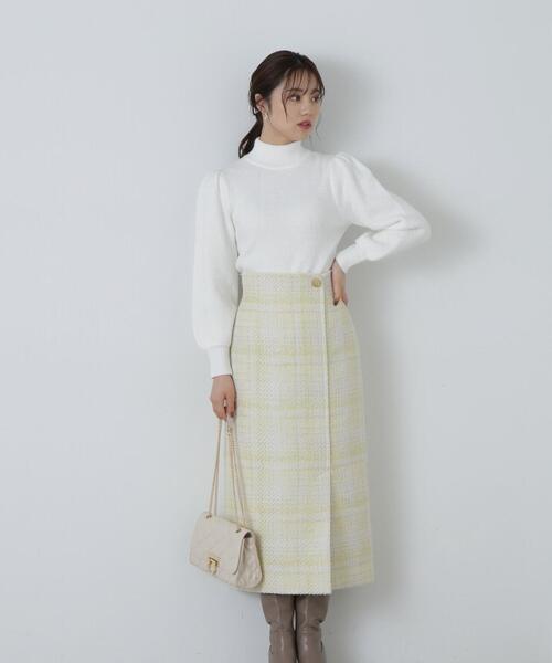 PROPORTION BODY DRESSING(プロポーションボディドレッシング)の「ボリュームスリーブラメニット / 1213270014(ニット/セーター・レディース・ピンク/ホワイト/グレー・SMALL/MEDIUM)」の6枚目の写真