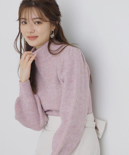 PROPORTION BODY DRESSING(プロポーションボディドレッシング)の「ボリュームスリーブラメニット / 1213270014(ニット/セーター・レディース・ピンク/ホワイト/グレー・SMALL/MEDIUM)」の14枚目の写真