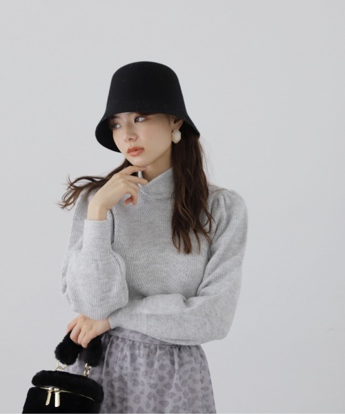 PROPORTION BODY DRESSING(プロポーションボディドレッシング)の「ボリュームスリーブラメニット / 1213270014(ニット/セーター・レディース・ピンク/ホワイト/グレー・SMALL/MEDIUM)」の2枚目の写真