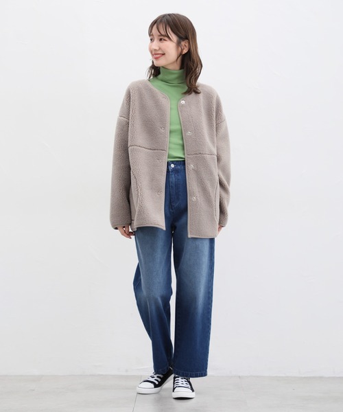 Honeys(ハニーズ)の「フライスタートル(Tシャツ/カットソー・レディース・オレンジ/イエロー/ダークグレー/グリーン/ブルー/モカ/ボルドー/スモークピンク/ブルー系その他・M/L/LL/S)」の17枚目の写真