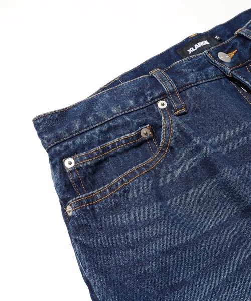 XLARGE(エクストララージ)の「DISTRESSED DENIM PANTS(デニムパンツ・メンズ・ブラック/インディゴブルー・34inch/36inch/32inch/30inch)」の7枚目の写真