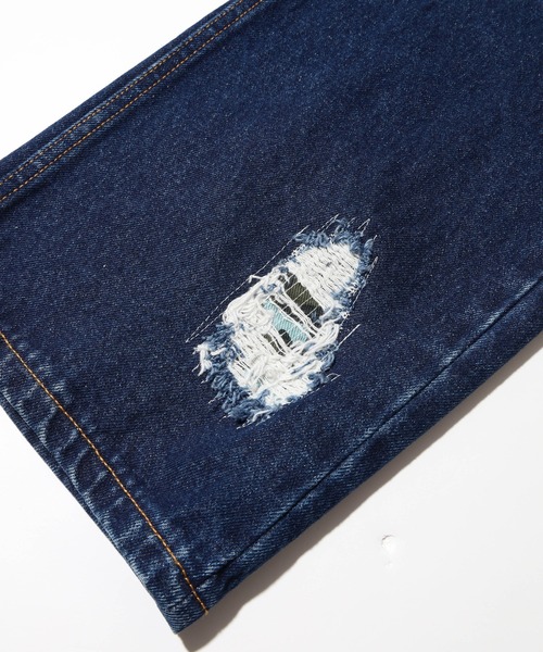 XLARGE(エクストララージ)の「DISTRESSED DENIM PANTS(デニムパンツ・メンズ・ブラック/インディゴブルー・34inch/36inch/32inch/30inch)」の12枚目の写真